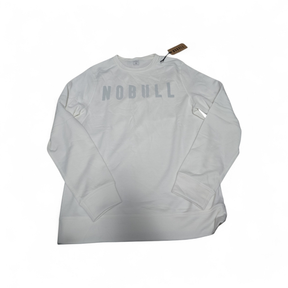NOBULL White Logo Crewneck Sweatshirt – Unisex